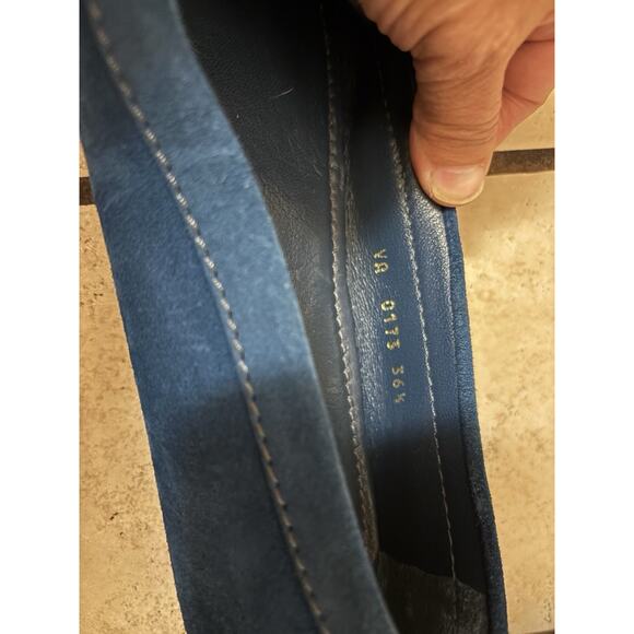 Louis Vuitton Blue Suede Women’s Loafers Size 36.5 (6.5) - Picture 4 of 11